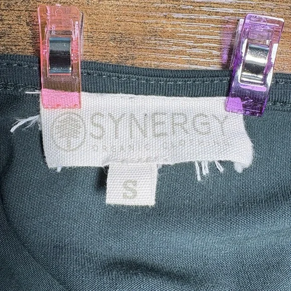 Synergy Organic Clothing Dress Tie Front Sustainable Earthy Womens Small‎ - Picture 5 of 6